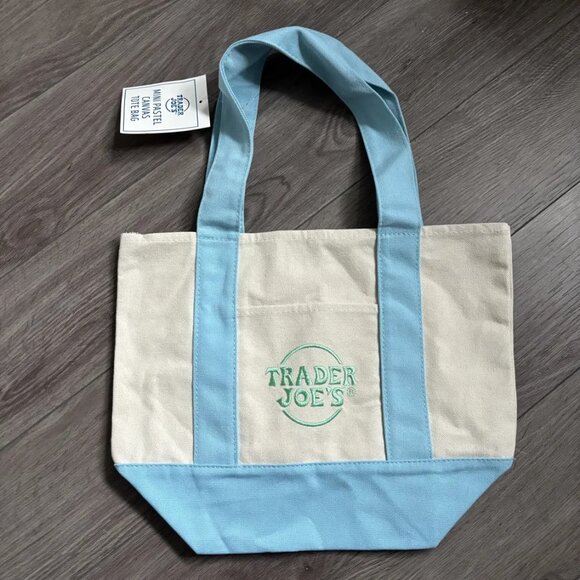 trader joe's pastel mini totes bundle - Picture 2 of 3